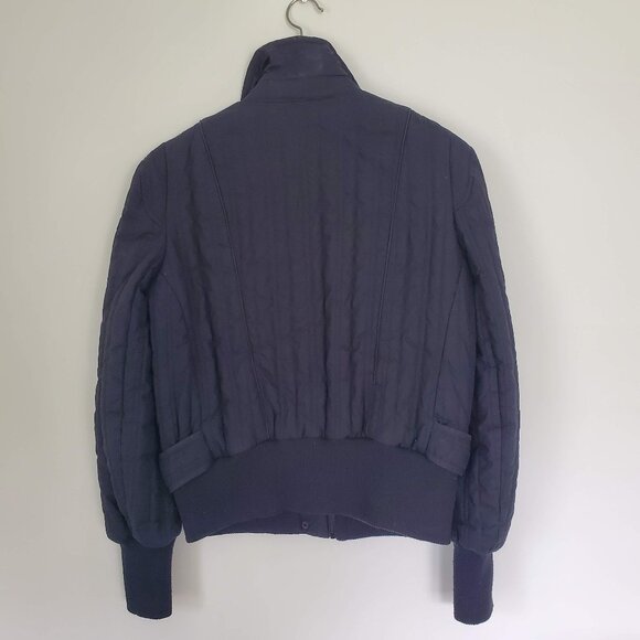 French Connection Black Bomber Jacket / Size 8 - Picture 3 of 8